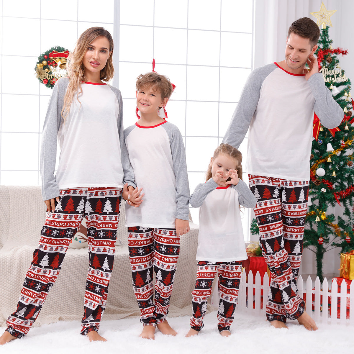 Plaid Panel Print Of Parent Child Suit
