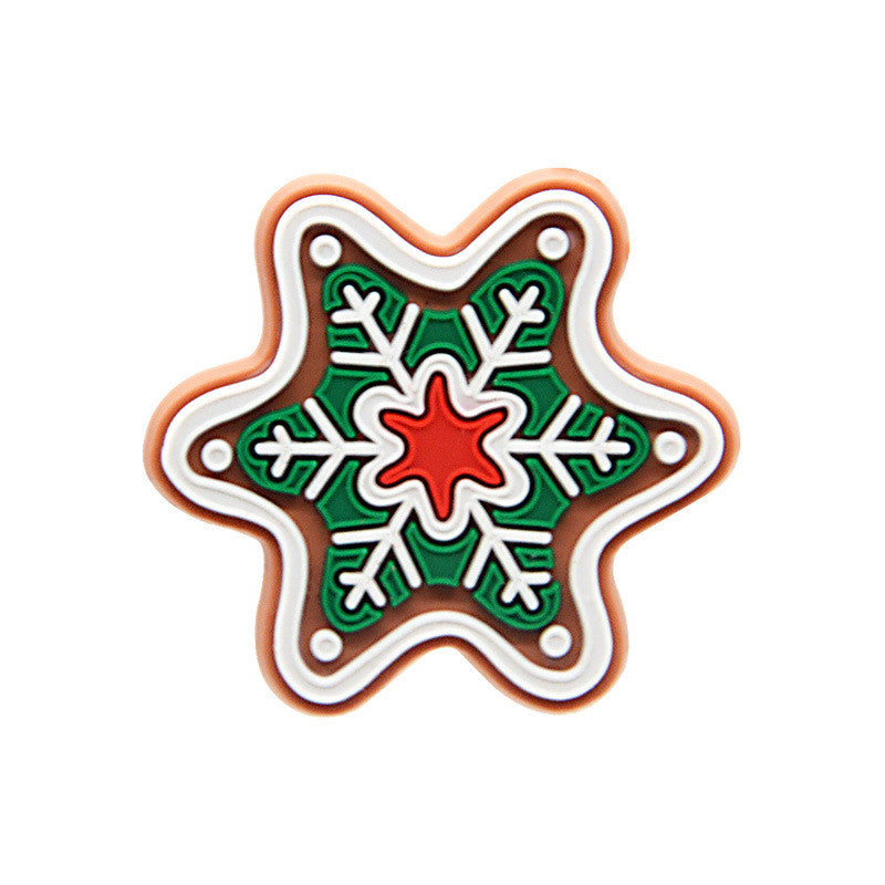 New Christmas Series Hole Shoe Flower Accessories