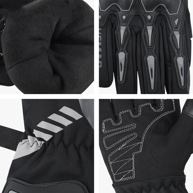 Mens Winter Waterproof And Warm Motorcycle Riding Gloves