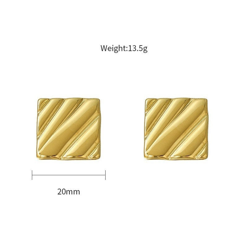 Simple And Versatile Ladies' 316 Stainless Steel Earrings