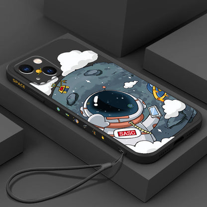Rubik's Cube TPU Phone Case Side Astronaut