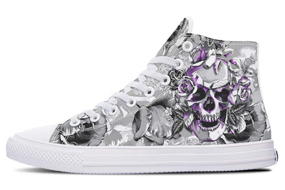 Printed Couple High Top Canvas Shoes