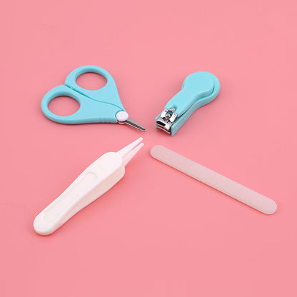 Baby Nail Clipper Four-Piece Set Baby Safety Infant Nail File Combo Set