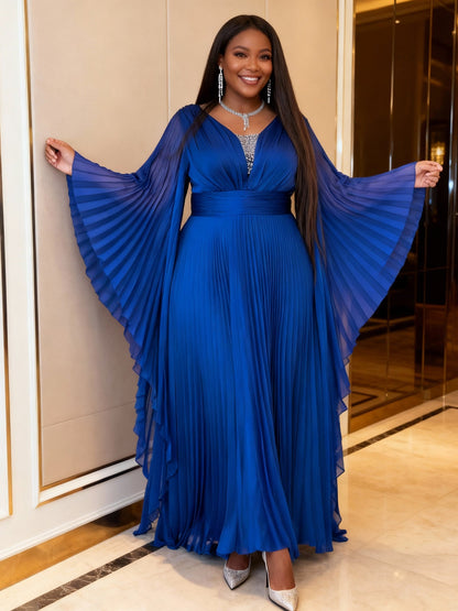 Plus-size Womens Batwing-sleeve Dress
