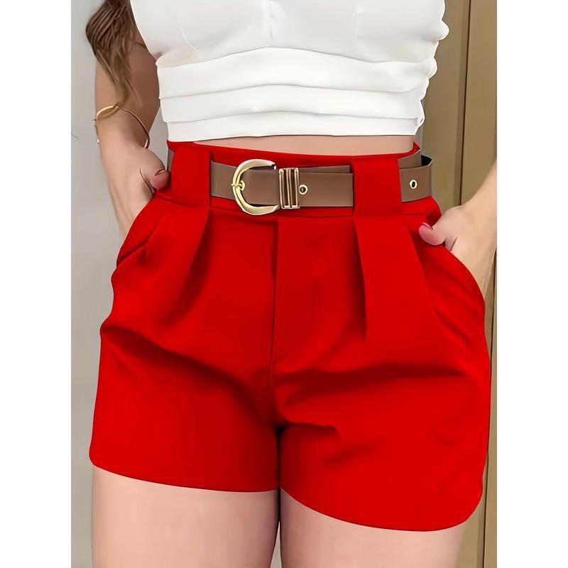 Elegant White Casual Shorts For Women