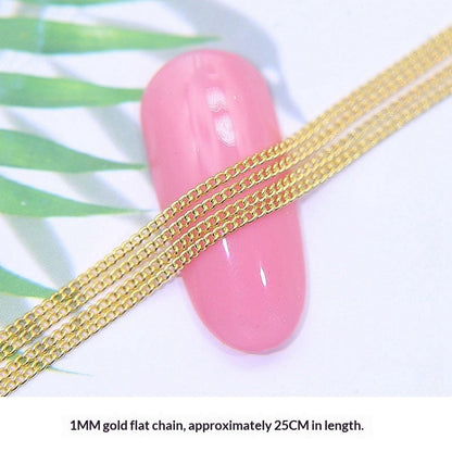 Japanese-style Nail Art Chain Accessory Metal Bead Chain