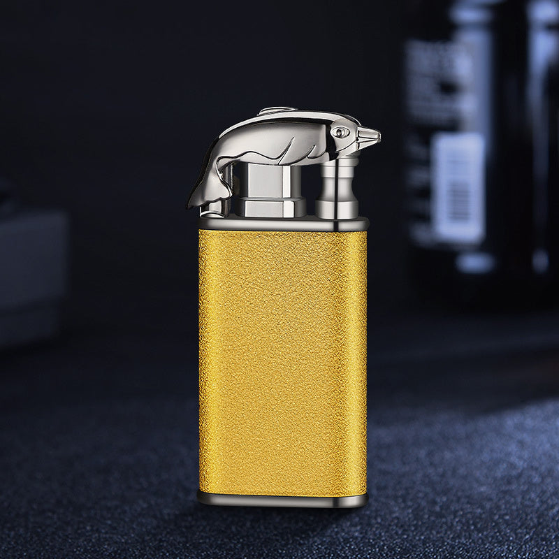 Blue Flame Double Fire Metal Lighter