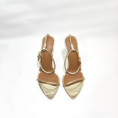 Fashion Sandals Pointed Toe Bare Chain