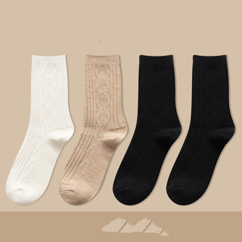Thickened Cashmere Long Socks For Women Warm Pile
