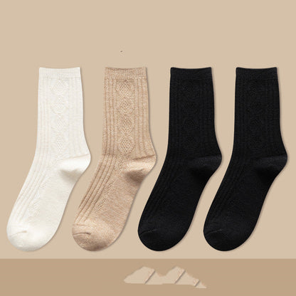 Thickened Cashmere Long Socks For Women Warm Pile