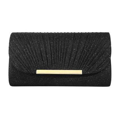 Women's Hardware Edge Party Pattern Fine Pink Clutch
