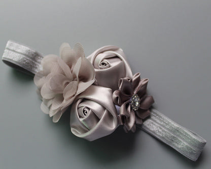 Children's Chiffon Rose Elastic Hair Band