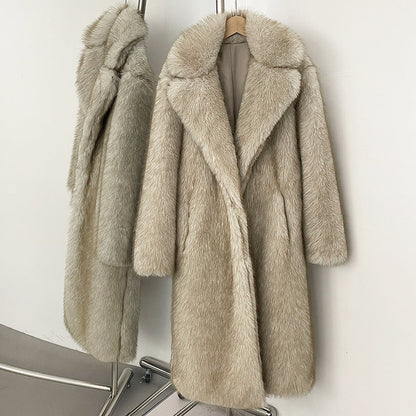 High-quality Artificial Fur Faux Fur Coat For Women
