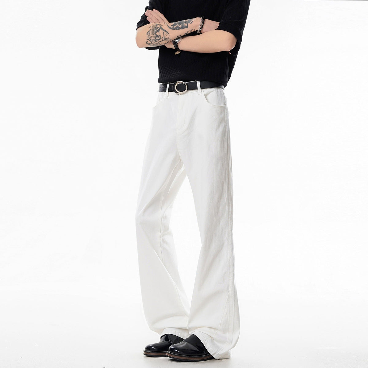 Mens Casual Versatile Straight-leg Jeans