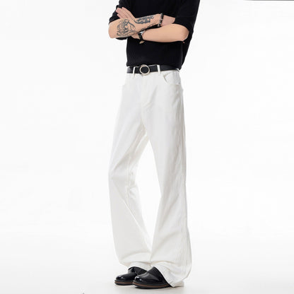 Mens Casual Versatile Straight-leg Jeans
