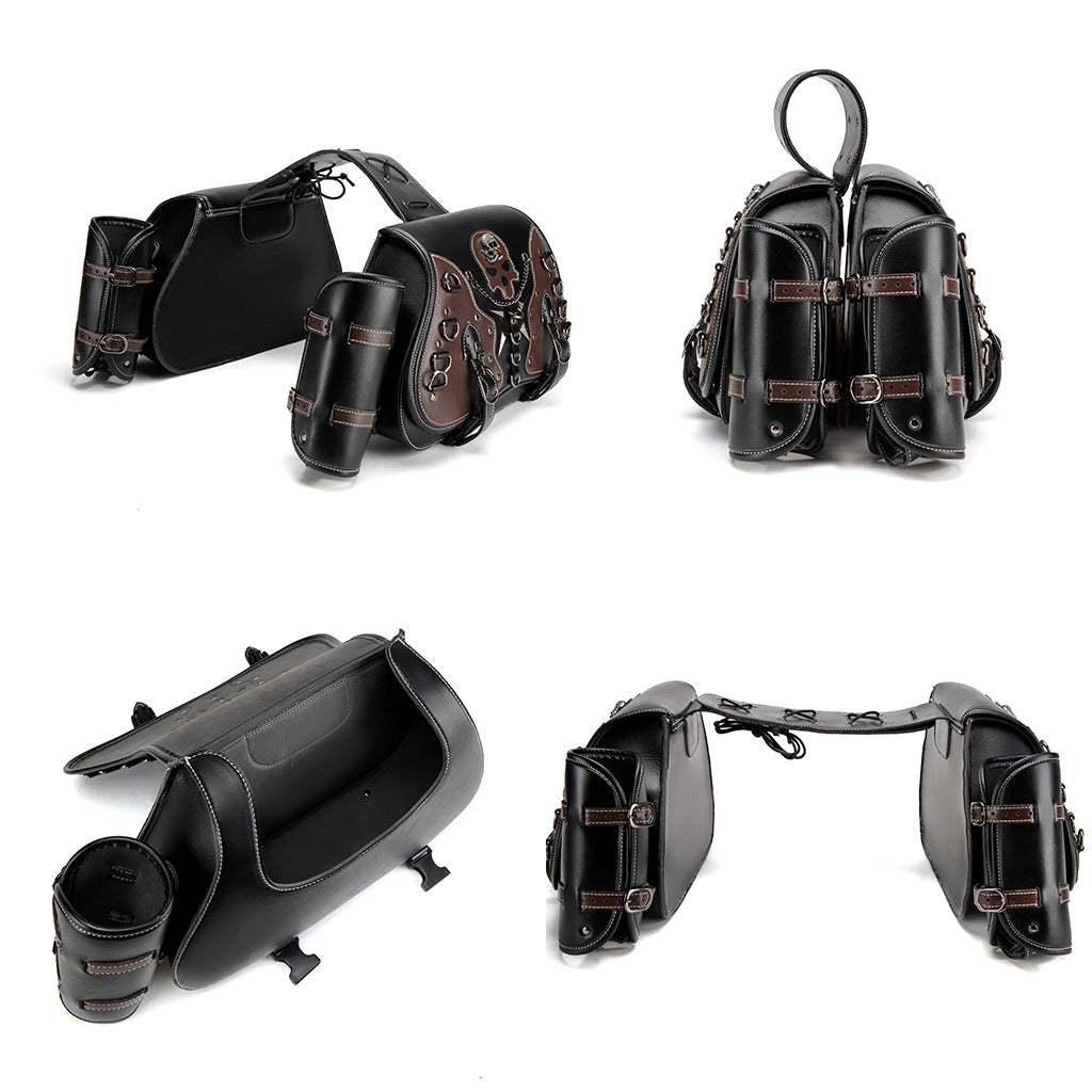 European And American Punk Motorcycle Side Bags