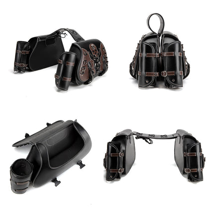 European And American Punk Motorcycle Side Bags