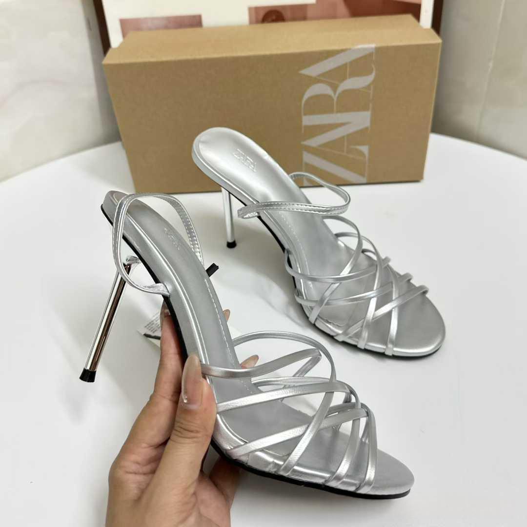 Women's Open-toe High-heeled Pointed-toe Strappy Sandals