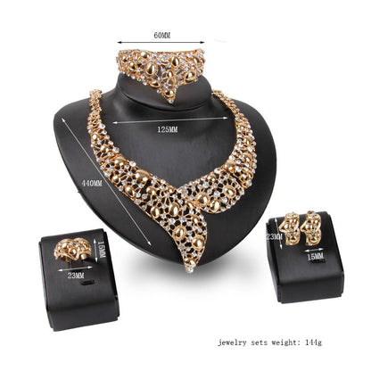 Four-piece Dinner Dress Accessories Alloy Set