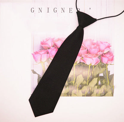 Children's Kindergarten Uniforms Solid Color Small Tie College