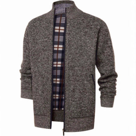 Slim-fit, Cropped Casual Sweater Jacket