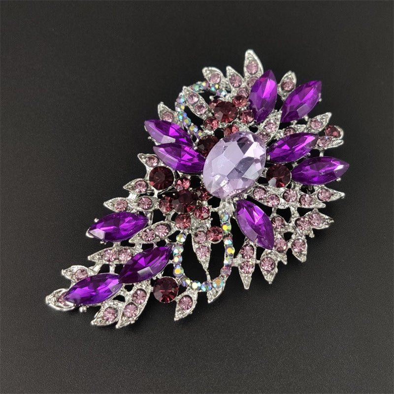 Elegant Water-drop Crystal Brooch