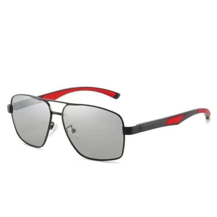 Aluminum-magnesium Polarized Sunglasses Fashionable Night-vision Photochromic Eyewear