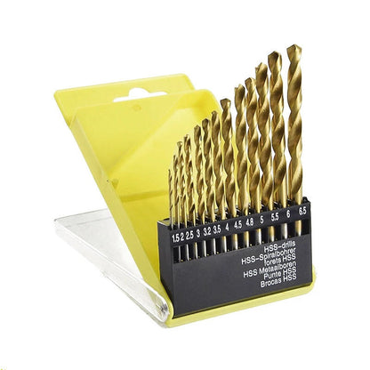 Titanium-plated Punching Tool Twist Drill Set Boxed