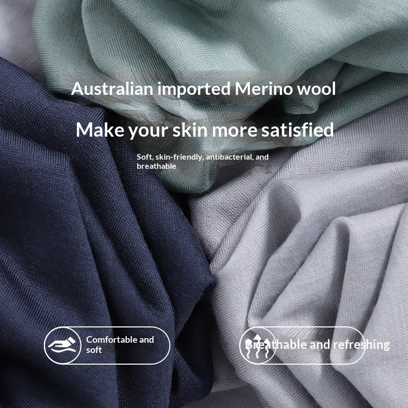Mens Merino Wool Athletic Boxer Briefs