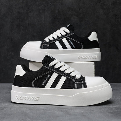 2026 New Height Increasing Men's Shoes, Summer Breathable Casual Platform Sneakers, Versatile Trendy Work Shoes