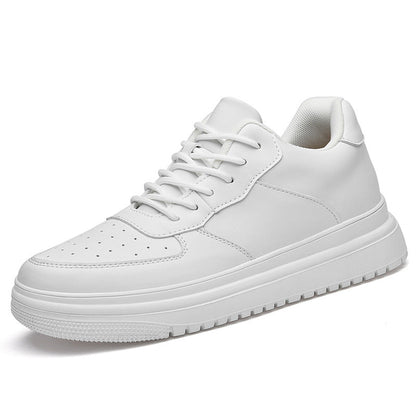 Mens Casual Korean-style Low-top White Sneakers