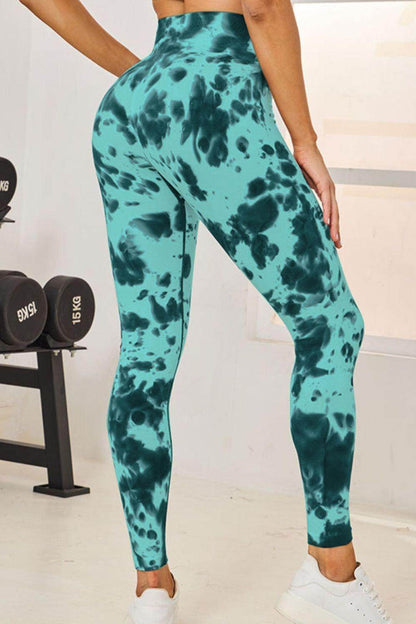 Tie-Dye High Waist Active Leggings for Comfortable Fitness