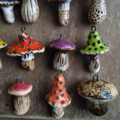 Fashionable Colorful Mushroom Pendant Accessory