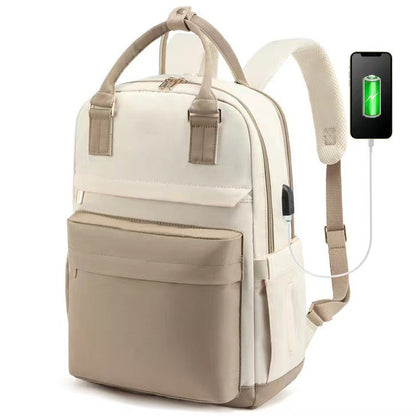 Girls Backpack Fashion Large Capacity Laptop Bag Portable Travel Backpack