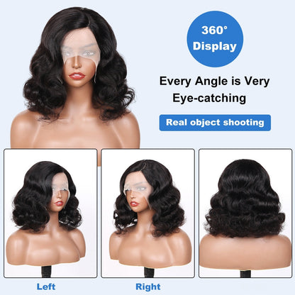 Women's Full Human Hair Wig Full Cap Wig