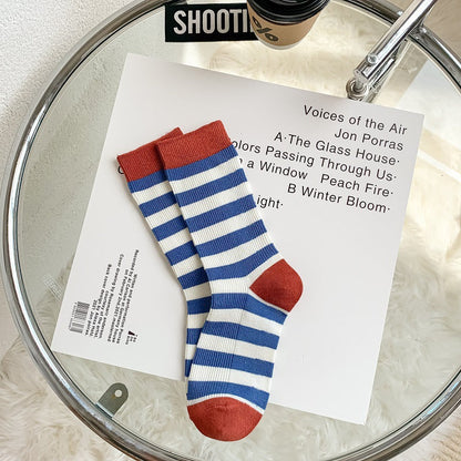 Embroidered Socks For Children With Double Stitches
