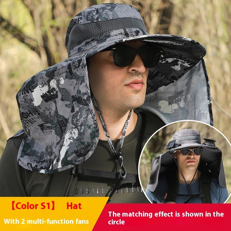 Outdoor Multi-purpose Rechargeable Fan Hat