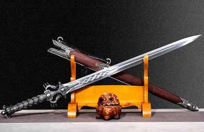 Lilong Sword One-piece High Manganese Steel Collectible Cold Weapon Unsharpened Not For Self-Defense