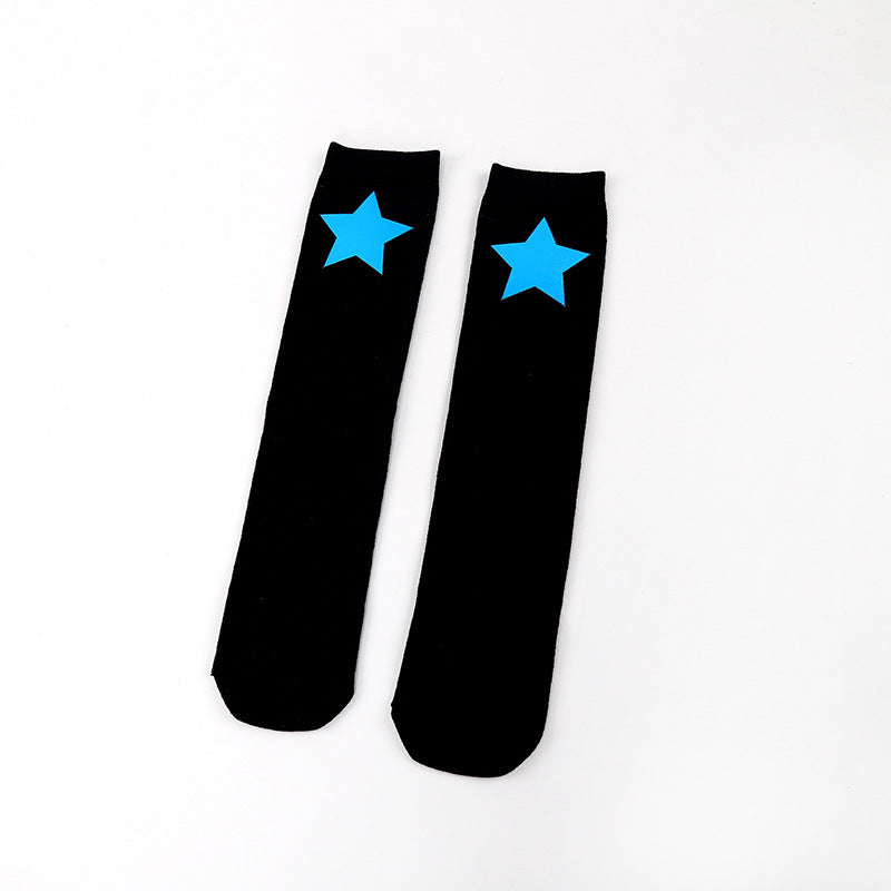 Five-pointed Star Middle Tube Children Over Knee Socks
