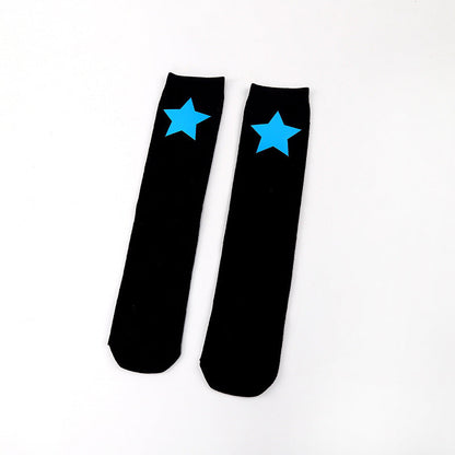 Five-pointed Star Middle Tube Children Over Knee Socks