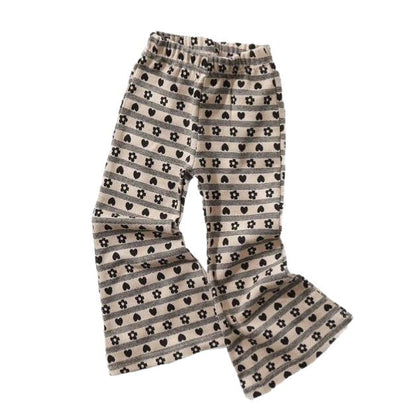 Printed Trendy Flared Pants For Kids
