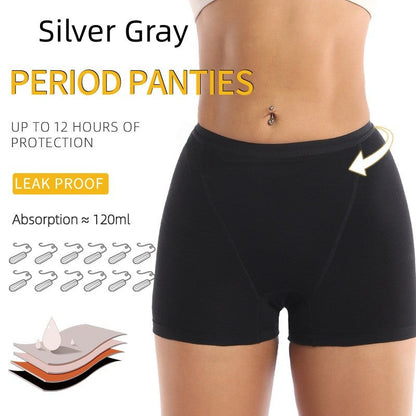 Womens Athletic Boxer Briefs High-waisted