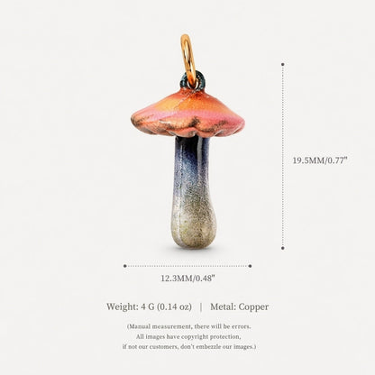 Fashionable Colorful Mushroom Pendant Accessory
