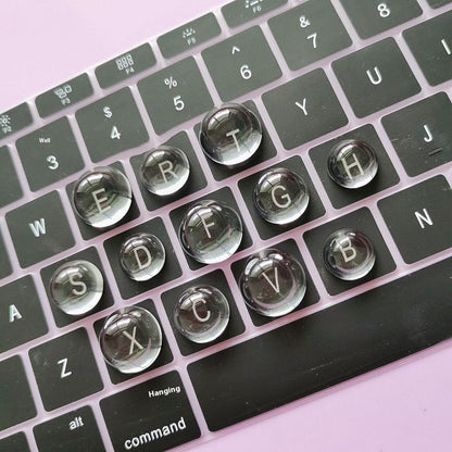 Heightened DIY Crystal Glass Ball Keyboard Stickers