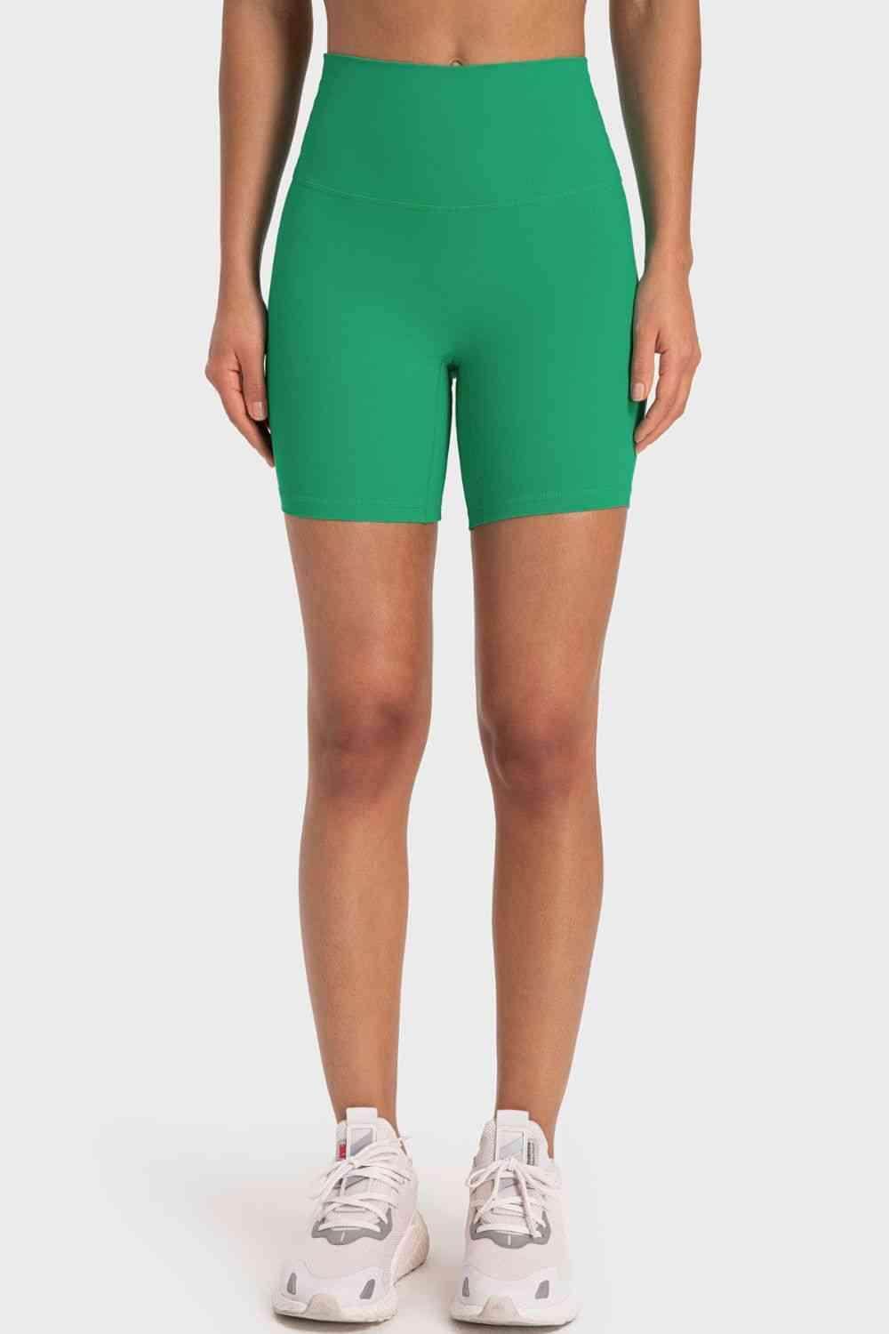 Millennia Staying Cozy Wide Waistband Biker Shorts For Comfort