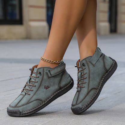Couples Flat Dress Shoes And Martin Boots