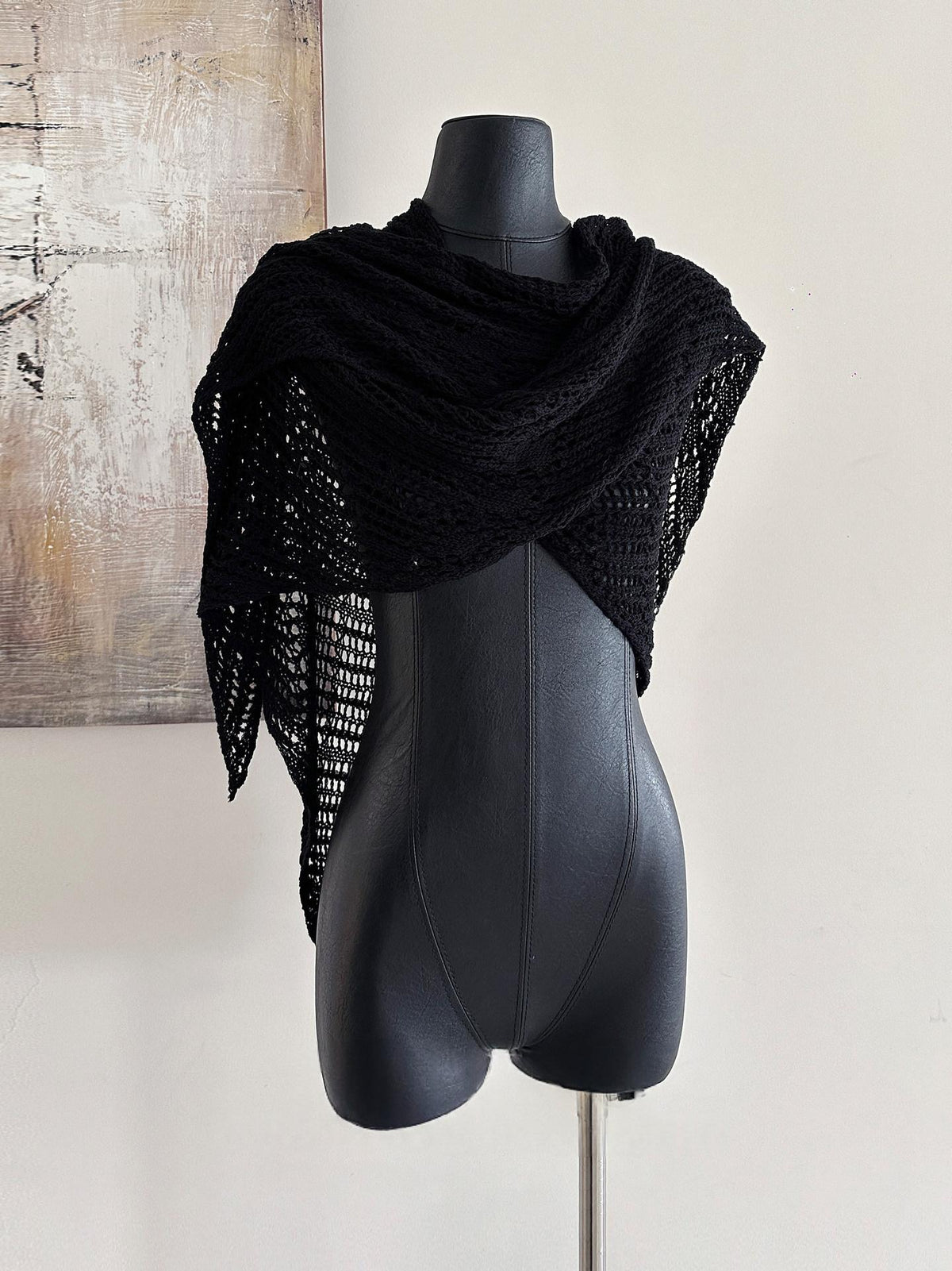 Hollow-out Outerwear Sun-protection Triangular Shawl Scarf