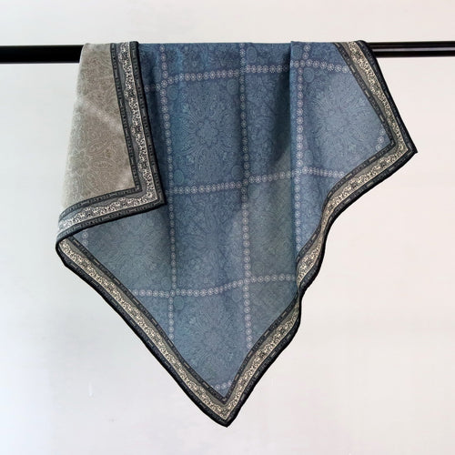 Double-sided Two-tone Silk-wool Shawlversatile And Easy To Style