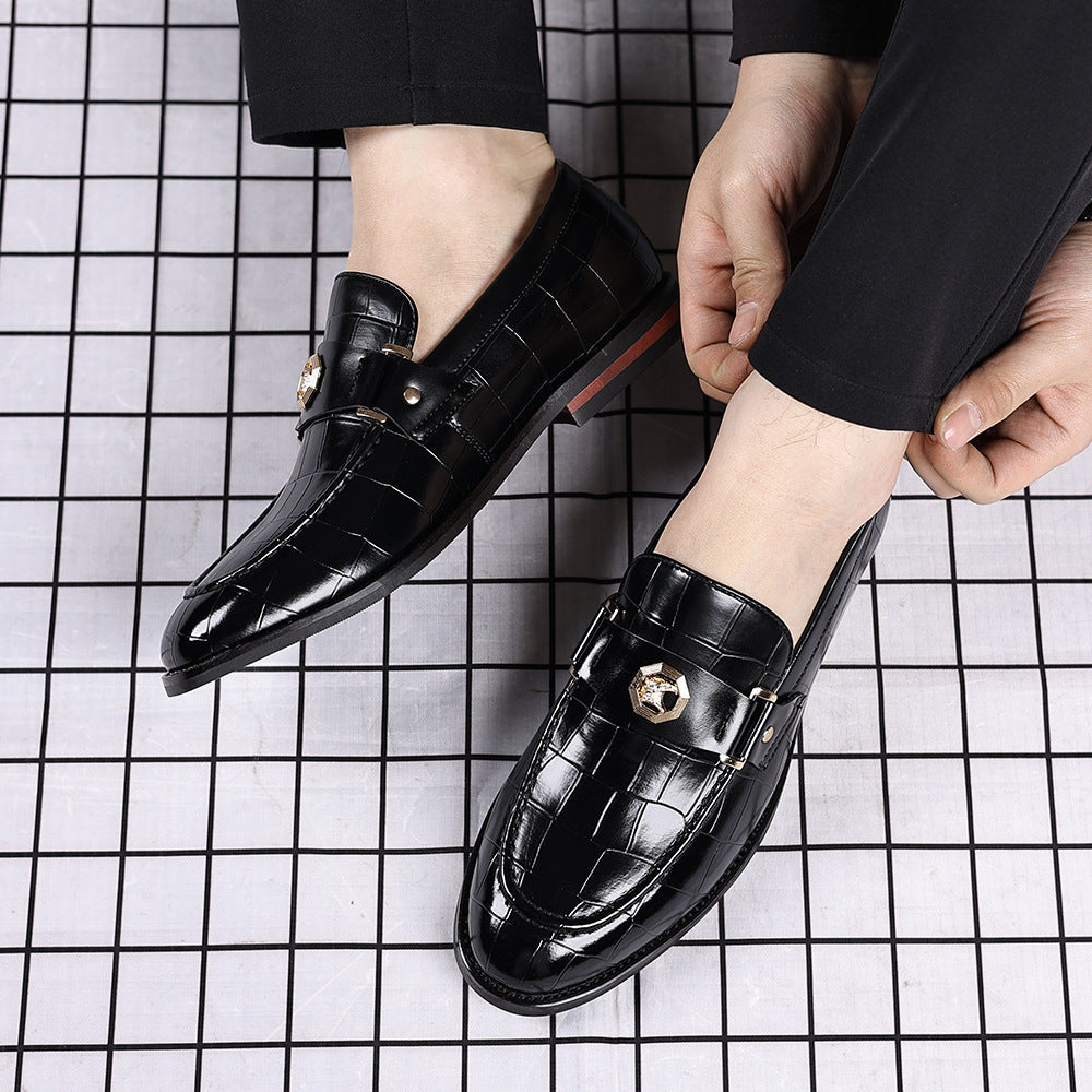 Men's Plus Size Plaid Casual Loafers
