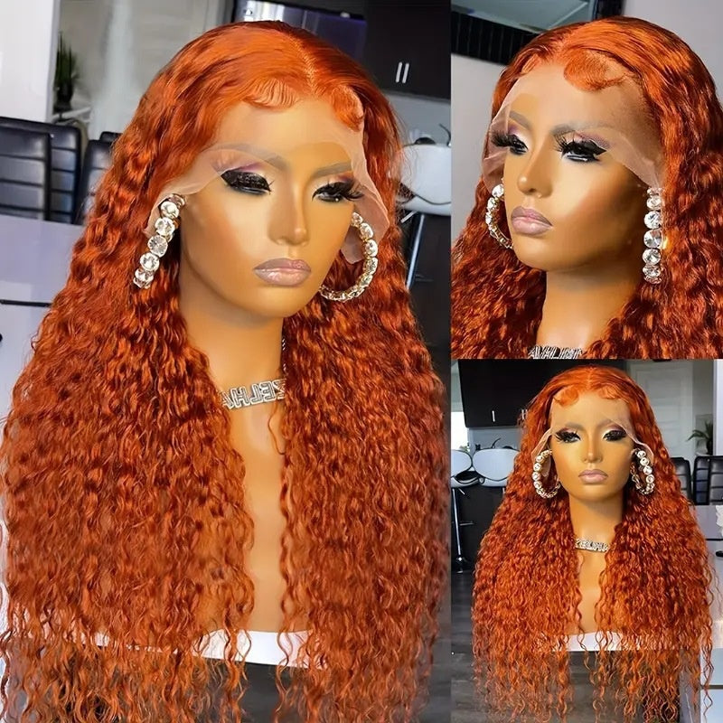 Creative And Versatile Wine Red Long Front Lace Wig